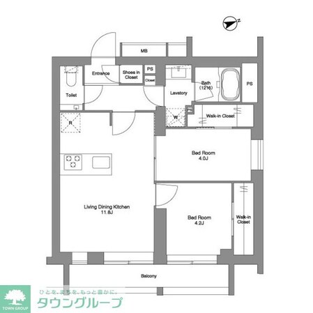 ORME COURT YOTSUYAの物件間取画像